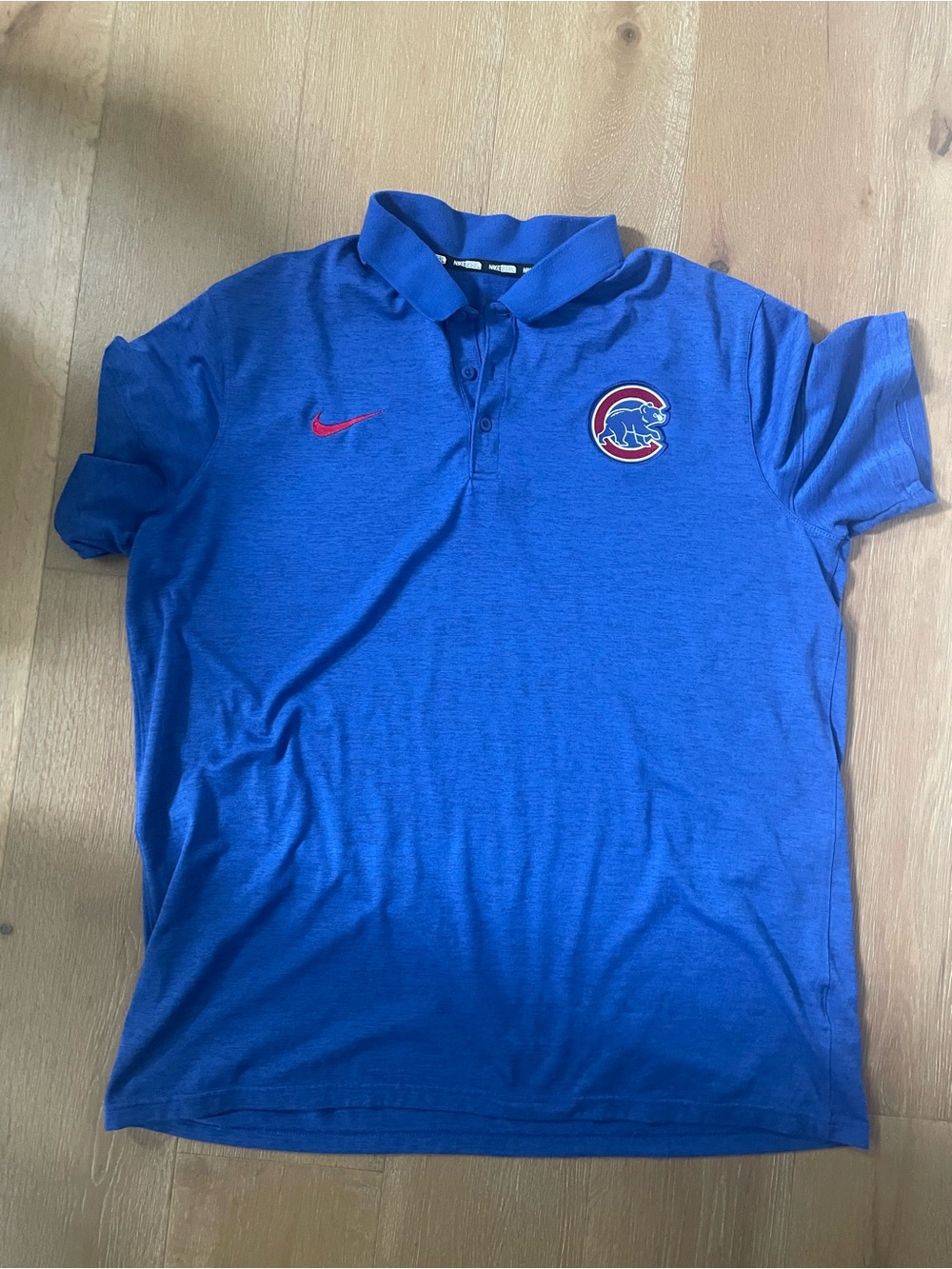 Nike Men’s Royal Blue Polo with Red Logo